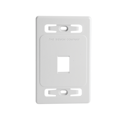 [MX-FP-S-01-02] Placa de Pared Modular MAX, de 1 Salida, Color Blanco