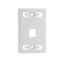 Placa de Pared Modular MAX, de 1 Salida, Color Blanco