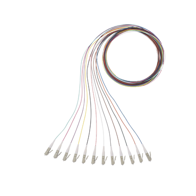 Kit de 12 Pigtails con Conector LC, Multimodo 50/125 OM3, 900um, de 1 Metro (3.28 Pies)