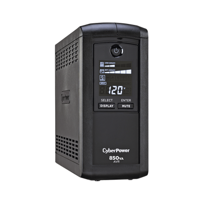[CP850AVRLCDA] UPS de 850 VA/510 W, Topología Línea Interactiva, Entrada 120 Vca NEMA 5-15P, Tipo Mini Torre, Con 9 Tomas NEMA 5-15R