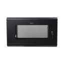 Gabinete de Pared de 6U con Puerta Perforada, 455 mm de Profundidad Total, Rack de 19'', Acero Reforzado Color Negro