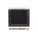 Gabinetes PRECISION, Con Puerta Perforada, de 19in, 6UR, 450mm de Profundidad, Color Negro