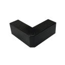 Esquinero Exterior Color Negro de PVC Auto Axtinguible, Para Canaleta TMK-1720-N-CC (5210-02003)