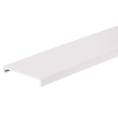 [C3WH6] Tapa para Canaleta Ranurada, de 82.6 mm de Ancho, 1828.8 mm de Largo, Color Blanco