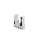 Soporte de presión (Abrazadera), PVC Auto-extinguible, abierto para tubería de 20 mm