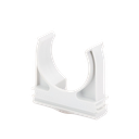 Soporte de presión (Abrazadera), PVC Auto-extinguible, abierto para tubería de 32 mm