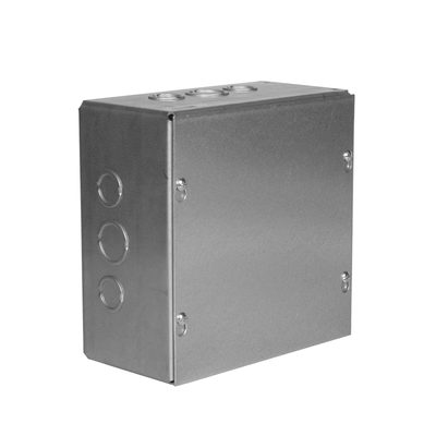 [HUB-SC-1515-04G] Caja Extra Grande 15"x15"x 4"/ Profundidad 4"/Entradas Laterales - Finales 4 Entradas de 1/2"- 3/4", 2 Entradas de 3/4" - 1" y 2 Entradas de 1"- 1 1/4"/ Incluye tapa / Incluye tapa.