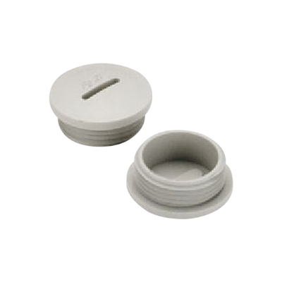 [TA-0371] Tapón roscado de 1/2" para caja cuadrada a prueba de intemperie.