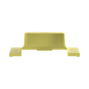 Tapa de Bajada Vertical FRSPJ4X4LYL, Para Canaleta FiberRunner® 4X4, Color Amarillo