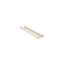 Base para canaleta T-70, de PVC rígido, con orificios perforados para montaje, 103.3 x 44.9 x 1800 mm, Color Blanco Mate