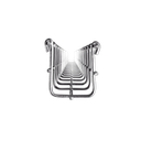 Charola Tipo Malla 66/50 mm, Acabado Electro Zinc, Hasta 53 Cables Cat6, Tramo de 3 Metros