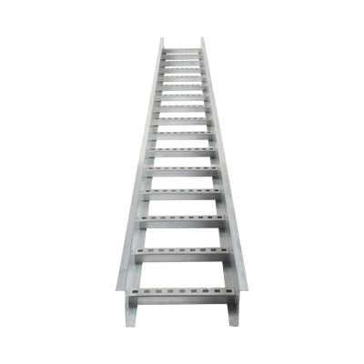 [CH-E89PX12AK] Escalera de Aluminio Portacables / Perfil Z / Peralte 3 1/4" /Paso 9" / Ancho 12" / 3.66 metros / Capacidad Máx. 274 Cables / Incluye Cople Union y Tornillería (CHEZ314P9X12AK)