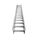 Escalera de Aluminio Portacables / Perfil Z / Peralte 3 1/4" /Paso 9" / Ancho 12" / 3.66 metros / Capacidad Máx. 274 Cables / Incluye Cople Union y Tornillería (CHEZ314P9X12AK)