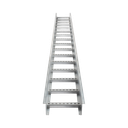 Escalera de Aluminio Portacables / Perfil Z / Peralte 3 1/4" /Paso 9" / Ancho 9" / 3.66 metros / Capacidad Máx. 205 Cables / Incluye Cople Union y Tornillería