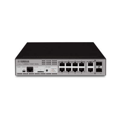 SWITCH DE RED L2 INTELIGENTE CON 10 PUERTOS POE AT 30W P/ DANTE