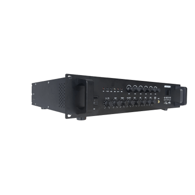 Amplificador | Bluetooth | 6 Canales | 240 W | 1 Zona  | 70/ 100V COM | Montaje en Rack | Musica Ambiental 