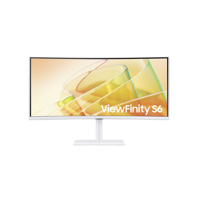 MONITOR SAMSUNG 34 VIEWFINITY S6 CURVO UWQHD-IPS-5MS-100HZ-BLANCO