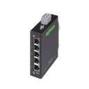 Switch Industrial ECO / 5 Puertos 100Base-TX / 10/100 Mbps Auto-Negotiation / Auto-MDI/MDI-X / Alimentación 18-30 VDC / IP30 / Montaje DIN-35