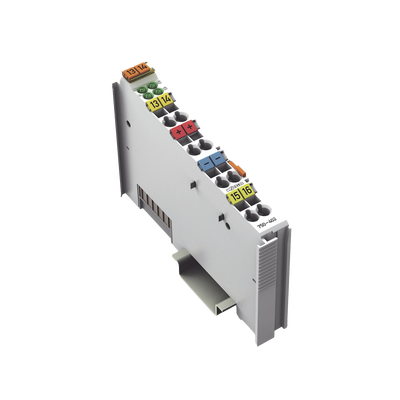 [750-402] Módulo Entrada Digital WAGO / 4 Canales 24 V DC / Filtro 3 ms / Aislamiento 500 kV / CAGE CLAMP® / IP20 / Carril DIN