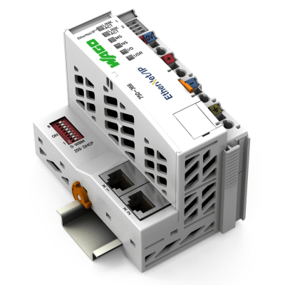 Acoplador de Bus de Campo EtherNet/IP / 4ª Generación / Protocolo DLR / 10-100 Mbit/s / 250 Módulos Máx. / IP20 / Montaje Carril DIN