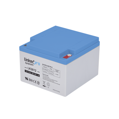 Batería 12 V / 26 Ah / UL / Tecnología AGM / Vida útil promedio de 5 años /Para uso en equipo electrónico, Alarmas de Intrusión / Incendio/ Control de acceso / Video Vigilancia / Terminales M5 