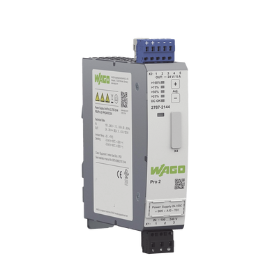 Fuente de Alimentación Industrial / Pro 2 / Monofásica / 24V DC 5A / TopBoost + PowerBoost / Comunicación Configurable / IP20 / Carril DIN