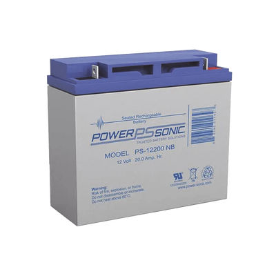 [PS-12200] Batería 12V, 20AH, Para Respaldo, Tecnologías AGM/VRLA, 5 Años Vida Útil, Terminales NB2, Reconocida UL  
