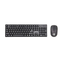 MANHATTAN 178990 - Kit de teclado y mouse óptico inalámbricos / Elegante ratón óptico de 800/1200/1600 ppp, teclado y receptor con modo de ahorro de energía