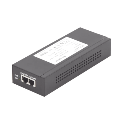 [LAS30-57CN-RJ45] Inyector Super Hi-PoE / 56 Vcc / 30 Watts / Para Domos HIKVISION PTZ / IP (-AE / DE) / Soporta 802.3 af /at / Para Aplicaciones de CCTV