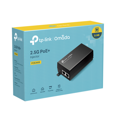[POE260S] Inyector PoE+ (30W) / Gigabit 802.3 af/at / 2 puertos 10/100/1000 Mbps / Plug and Play / Fuente alimientación Integrada