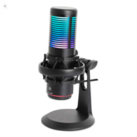 MANHATTAN - 102674 - Micrófono de condensador USB con LED RGB y cancelación de ruido