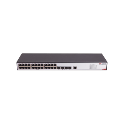 [DS-3E2728-HI-24T4X] Switch Gigabit  / Administrable / 24 Puertos RJ45 GE  / 4 Puertos SFP 10G  / Soporta IGMP