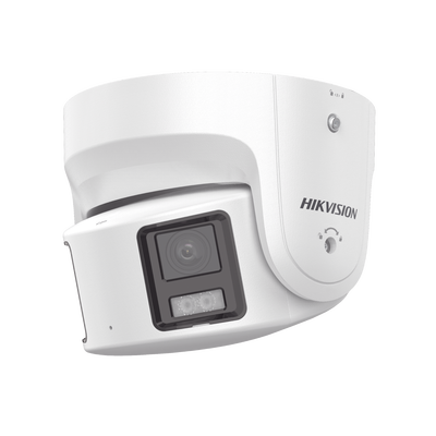 [DS-2CD3387G2P-LSU/SL(C)] [PROTECCIÓN ACTIVA] Turret IP Panorámica 8 Megapixel / 180° / Imagen a Color 24/7 / PoE / WDR 130° / IP67 / ACUSENSE / Protección Activa (Luz Estroboscópica y Alarma Audible) / MicroSD
