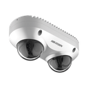 PanoVu Series / Lente Dual de 4 Megapixel / 2 Lentes Fijos de 2.8 mm / Recomendado para Pasillos o Esquinas / IP67 / IK10 / PoE / WDR 120 dB / 10 mts IR / Entrada y Salida de Audio y Alarma / MicroSD