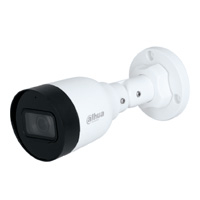 Dahua IPC-HFW1230S1-A - Cámara IP Bullet de 2MP, lente de 2.8mm, ángulo de visión de 102 grados, micrófono integrado, compresión H.265+, IR de 30m, protección IP67, PoE, DWDR