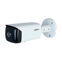 DAHUA IPC-HFW3441T-AS-P Cámara IP bullet panorámica 4 MP, lente 2.1 mm, ángulo 180°, IR 20 m, IA WizSense, detección de movimiento inteligente, protección perimetral, Starlight, PoE, WDR, H.265+, IP67