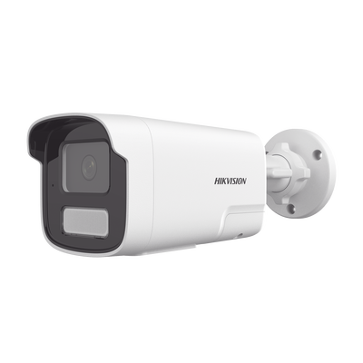 [PROTECCIÓN ACTIVA] Bala IP 4 Megapíxel / ACUSENSE Lite (Detección de Humanos y Vehiculos) / Lente 4 mm / Audio de Dos Vías /  Luz Intermitente y Alerta de Audio / 50 Mts IR EXIR 2.0 / Exterior IP67 / WDR 120 dB / PoE  