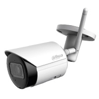 DAHUA IPC-HFW1430DS-SAW - Camara IP Bullet Wifi de 4 Megapixeles/ Lente de 2.8mm/ 90 Grados de Apertura/ H.265+/ IR de 30 Metros/ Microfono Integrado/ Ranura para MicroSD/ Metalica/ IP67/ DWDR/ Videoa