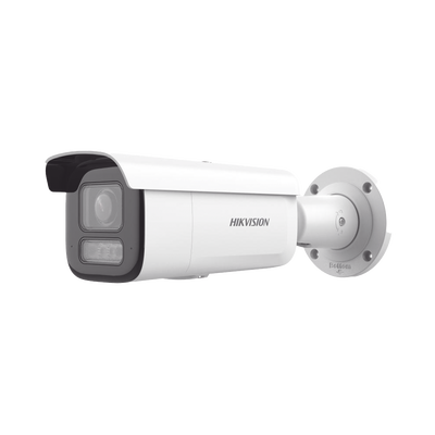 [DS-2CD2663G2-LIZS2U] [Dual Light + 2 Micrófonos Integrados] Bala IP 6 Megapixel / Lente Mot. 2.8 a 12 mm / 60 mts Luz Blanca + 60 mts IR / Exterior IP67 / IK10 /  WDR 120 dB / PoE+ / ACUSENSE / Alarmas I/O / Micro SD / ONVIF / Metal / ACUSEARCH