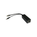 Cable divisor PoE pasivo de 48-55 Vcc @ 12 Vcc, 2 A. Aplicaciones como adaptar micrófonos en cámaras IP