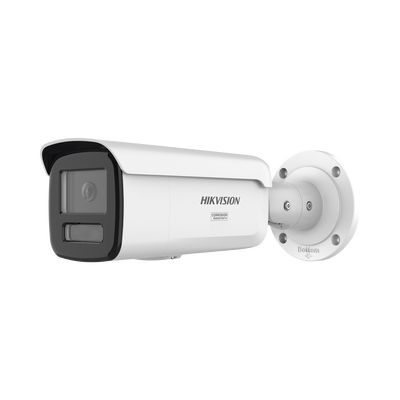 [Dual Light + ColorVu 3.0 + HikAI] Bala IP 8 Megapixel / Lente 4 mm / 60 mts IR + Luz Blanca / Exterior IP67 / WDR 130 dB / ACUSENSE 3.0 / Metal / NEMA 4X / ACUSEARCH