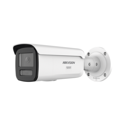 [Dual Light + ColorVu 3.0 + HikAI] Bala IP 8 Megapixel / Lente 4 mm / 60 mts IR + Luz Blanca / Exterior IP67 / Estrobo Luz Blanca / WDR 130 dB / ACUSENSE 3.0 / Metal / NEMA 4X / ACUSEARCH