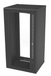 [AYV-RACK-RC-] Gabinete para Montaje en Pared, Puerta de Cristal Templado, Cuerpo Fijo con Rack 19" de 24 Unidades