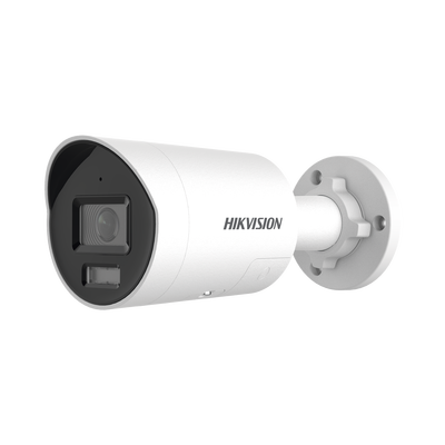 [Dual Light + ColorVu 3.0 + HikAI] Bala IP 8 Megapixel / Lente 2.8 mm / 40 mts IR + Luz Blanca / 2 Microfonos Integrados / Exterior IP67 / Estrobo Azul y Rojo /  WDR 130 dB / ACUSENSE 3.0 / Metal / NEMA 4X / ACUSEARCH