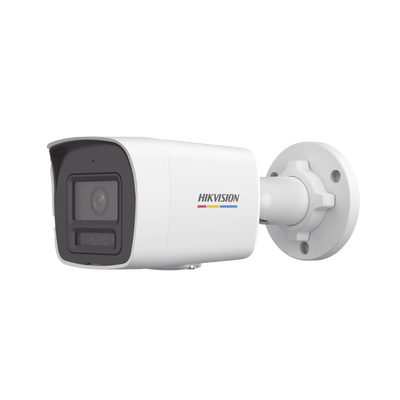 [Dual Light + ColorVu] Bala IP 6 Megapixel / Lente 2.8 mm / 30 mts IR + 30 mts Luz Blanca / Micrófono Integrado / ACUSENSE Lite / Exterior IP67 / WDR 120 dB / PoE / Micro SD 