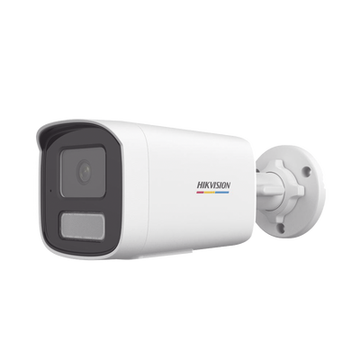 [Dual Light + ColorVu] Bala IP 4 Megapixel / Lente 4 mm / 50 mts IR + 50 mts Luz Blanca / Micrófono Integrado / ACUSENSE Lite / Exterior IP67 / WDR 120 dB / PoE / Micro SD 