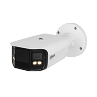 Dahua IPC-PFW5849-A180-E2-ASTE - Cámara IP Bullet 4K con multivisión en color, LED de 40 m y ángulo de 180°. Tecnología H.265, WDR, ROI, y SMD 4.0. Resistente al agua (IP67) con audio y alarma E&S par