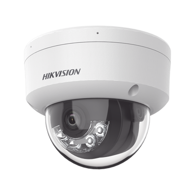 [DS-2CD1123G2-LIU(F)] [Dual Light] Domo IP 2 Megapixel / Lente 2.8 mm / 30 mts IR + 30 mts Luz Blanca / Micrófono Integrado / Antivandálico IK08 / ACUSENSE Lite / Exterior IP67 / H.265 / PoE / ONVIF / Micro SD