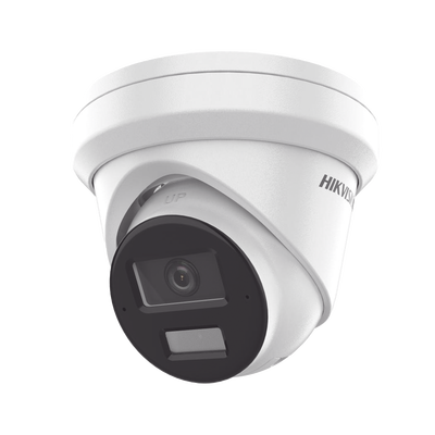[DS-2CD2343G2-LI2U] [Dual Light + 2 Micrófonos Integrados] Turret IP 4 Megapixel / Lente 2.8 mm / 30 mts Luz Blanca + 30 mts IR / ACUSENSE / Exterior IP67 / WDR 120 dB / PoE / ONVIF / Micro SD/SDHC/SDXC / Metal / ACUSEARCH