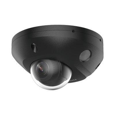 [DS-2CD2543G2-LIS2U(BLACK)] [Dual Light + 2 Micrófonos Integrados] Mini Domo IP 4 Megapixel / Color Negro / Lente 2.8 mm / 30 mts Luz Blanca + 30 mts IR / ACUSENSE / Exterior IP67 / IK08 /  WDR 120 dB / PoE / ONVIF / Alarmas I/O / Micro SD / ACUSEARCH